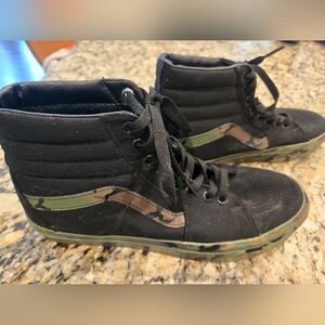 Vans Black Camp High-Top Mens Size 9
